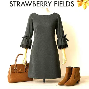 미 실루엣 STRAWBERRY FIELDS 니트 원피스 M