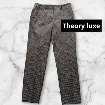 새상품급 Theory luxe 크롭 팬츠 체크 (울 플란넬)