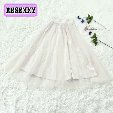 [ 택 포함 새상품 ] RESEXXY 리젝시 펄 포인트 샤샤 스커트 봄