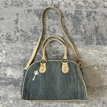 [ Y2K ] Denim archive shoulder bag studs
