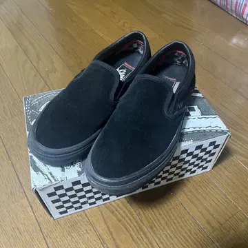 VANS 슬립온 블랙 스웨이드