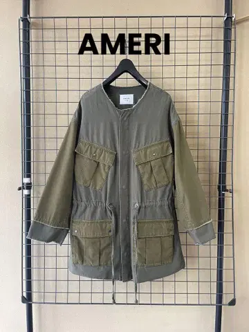AMERI 아메리빈티지 여성용 노카라 밀리터리 자켓
