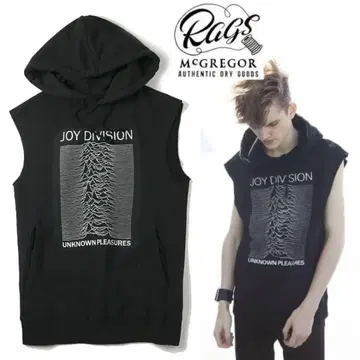 명작 Rags McGREGOR 슬리브리스 맨투맨 후드티 블랙 M