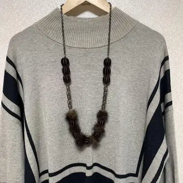 HIROKO BIS 다크 브라운 목걸이