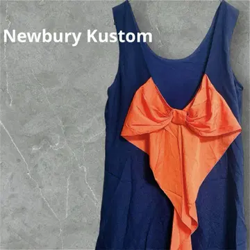 Newbury Kustom 네이비 오렌지 리본 튜닉