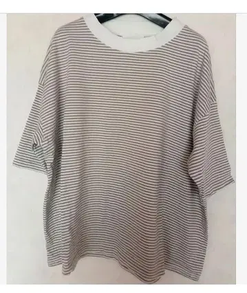 TROIS 아메리칸 드라이 천축 세보더 와이드 반팔 풀오버