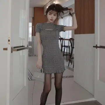 [새상품] Darich 깅엄 미니 원피스 프리 사이즈