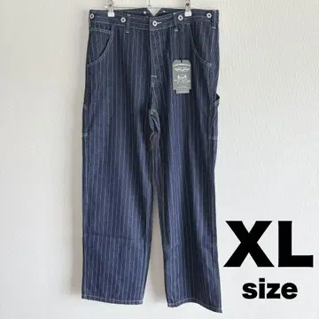 워배시 데님 XL 와이드 팬츠 청바지 스트라이프