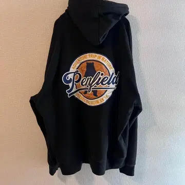 펜필드 Penfield 자수 후드티 블랙 L