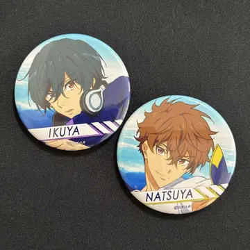 극장판 Free! 캔뱃지 키리시마 이쿠야 & 키리시마 나츠야