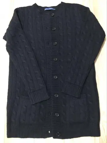 새상품급 랄프 로렌 케이블 짜임 가디건