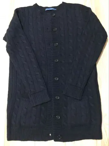 새상품급 랄프 로렌 케이블 짜임 가디건