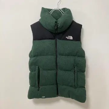 THE NORTH FACE 다운 베스트 그린/블랙