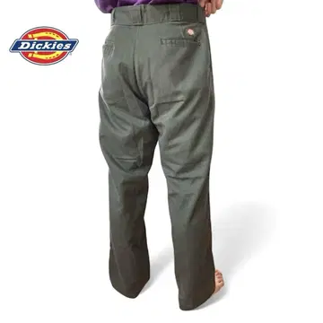 Dickies 디키즈 워크 팬츠 올리브 그린 와이드 W34 L