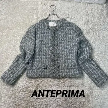 새상품급 ANTEPRIMA 트위드 자켓 42 L