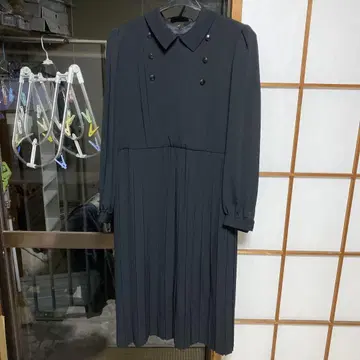 블랙 원피스 수트 더블 버튼