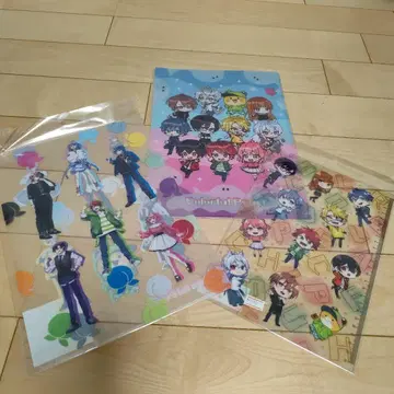 Colorful Peach 클리어 파일, 책받침
