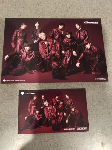 FANTASTICS 카페 엽서 스티커 TSUTAYA 한정판