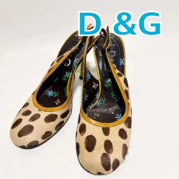 D&G 돌체앤가바나 레오파드 무늬 송치풍 샌들