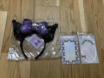 산리오 캐릭터 머리띠와 사진용 슬리브