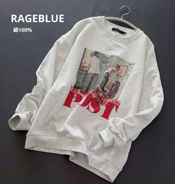 [ 레이지블루/RAGEBLUE ] 콜라보 프린트 맨투맨