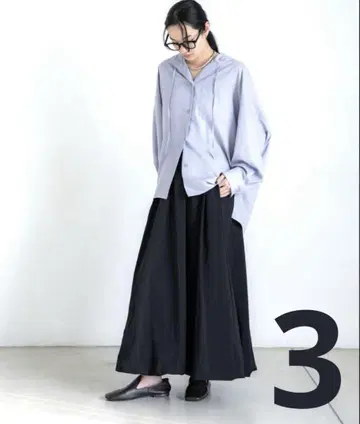 crewre 나일론 드레이프 맥시 스커트 black size3