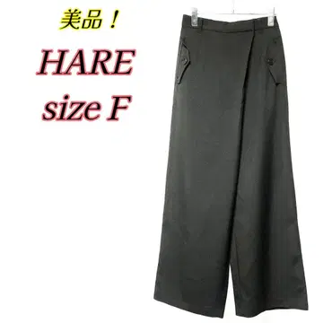 [ 새상품급 ] HARE 랩 팬츠 블랙 FREE