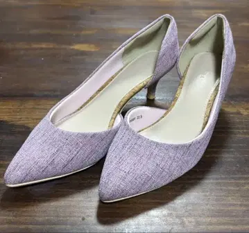 RANDA 라벤더 스웨이드 느낌 하이힐 22.5cm