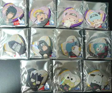 NARUTO 산리오 하트 캔뱃지 묶음 판매