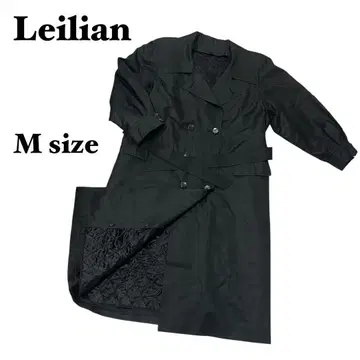 Leilian 레리안 트렌치코트 M 사이즈 블랙 실크 100%