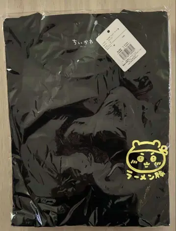 치이카와 (먼작귀) T셔츠 라멘돈지로 M사이즈 M 블랙 프리 블랙 컬러