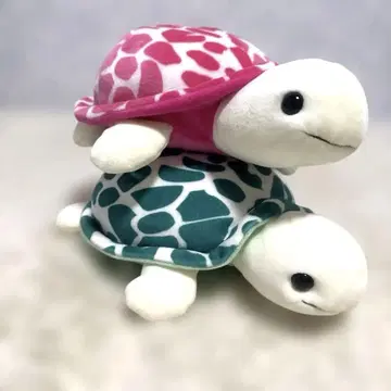 해피 마린 거북이 봉제 인형 핑크 거북이 수족관 복권
