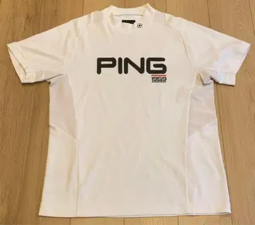 PING 핑 남성용 골프웨어 반팔 티셔츠 화이트 LL