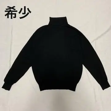 레어 JOHN SMEDLEY 메리노울 터틀넥 블랙 42