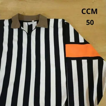 캐나다제 CCM 하프 지퍼 스트라이프 프리 게임 셔츠