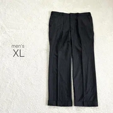 턱 슬랙스 스트라이프 모 100 일본제 멋진 새상품급 빅 사이즈