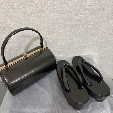 조리 백 세트 에나멜 블랙