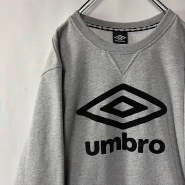 엄브로 맨투맨 트레이닝복 빅 로고 L 사이즈 그레이 구제 의류 umbro