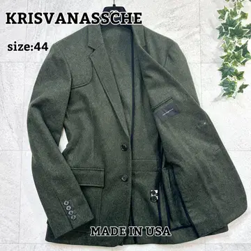 새상품급 [ KRISVANASSCHE ] 테일러드 자켓 울 2B 44