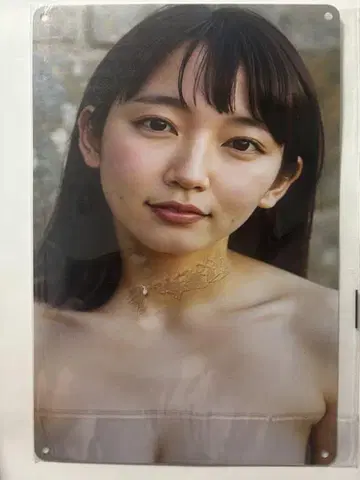 요시오카 리호 아트 양철 간판 30cm x 20cm