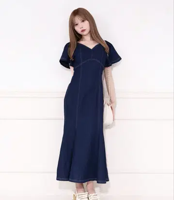 apres jour 데님 머메이드 원피스