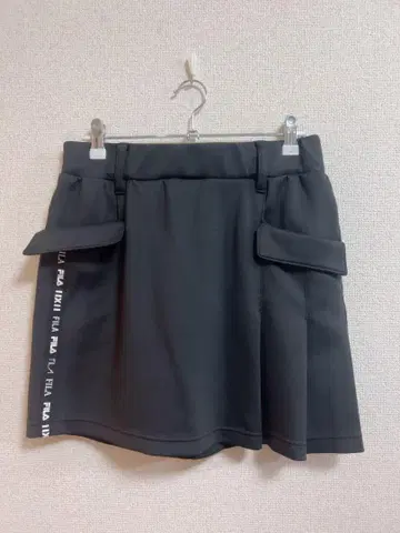 FILA 블랙 스포츠 스커트 L