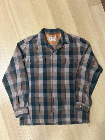 50s PENNEY'S TOWNCRAFT 울 셔츠 M 사이즈