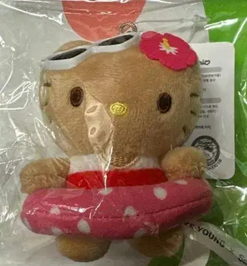한국 한정판 산리오 일광화상 키티 마스코트 키링 올리브영 한정판