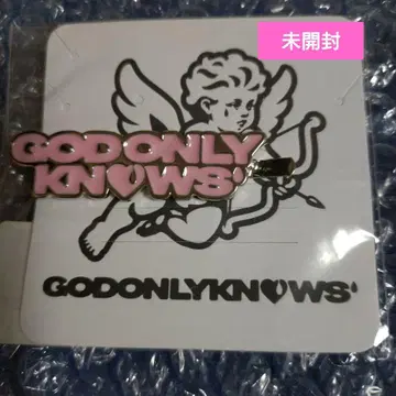 이와타 타카노리 GOD ONLY KNOWS 로고 헤어 클립 핑크