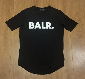 BALR. 블랙 반팔 티셔츠 XS 남녀