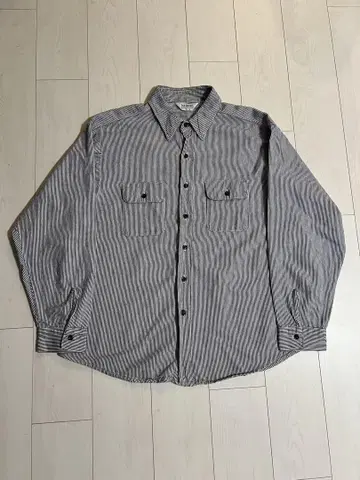 80sFIVE BROTHER 플란넬 셔츠 히코리 2XL