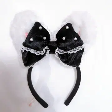 24시간 이내 발송 산리오 위시미멜 블랙 리본 머리띠