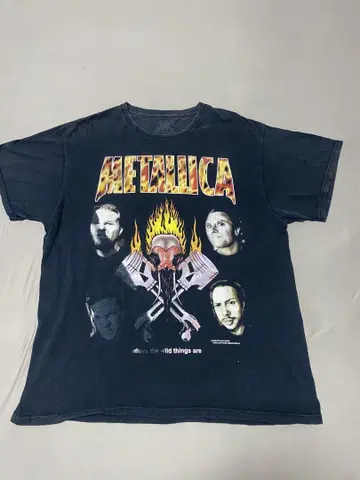 METALLICA Y2K 셔츠 블랙