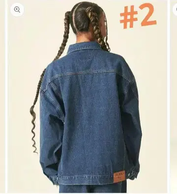 fubu 로고 자수 XXL DENIM JACKET/데님 자켓